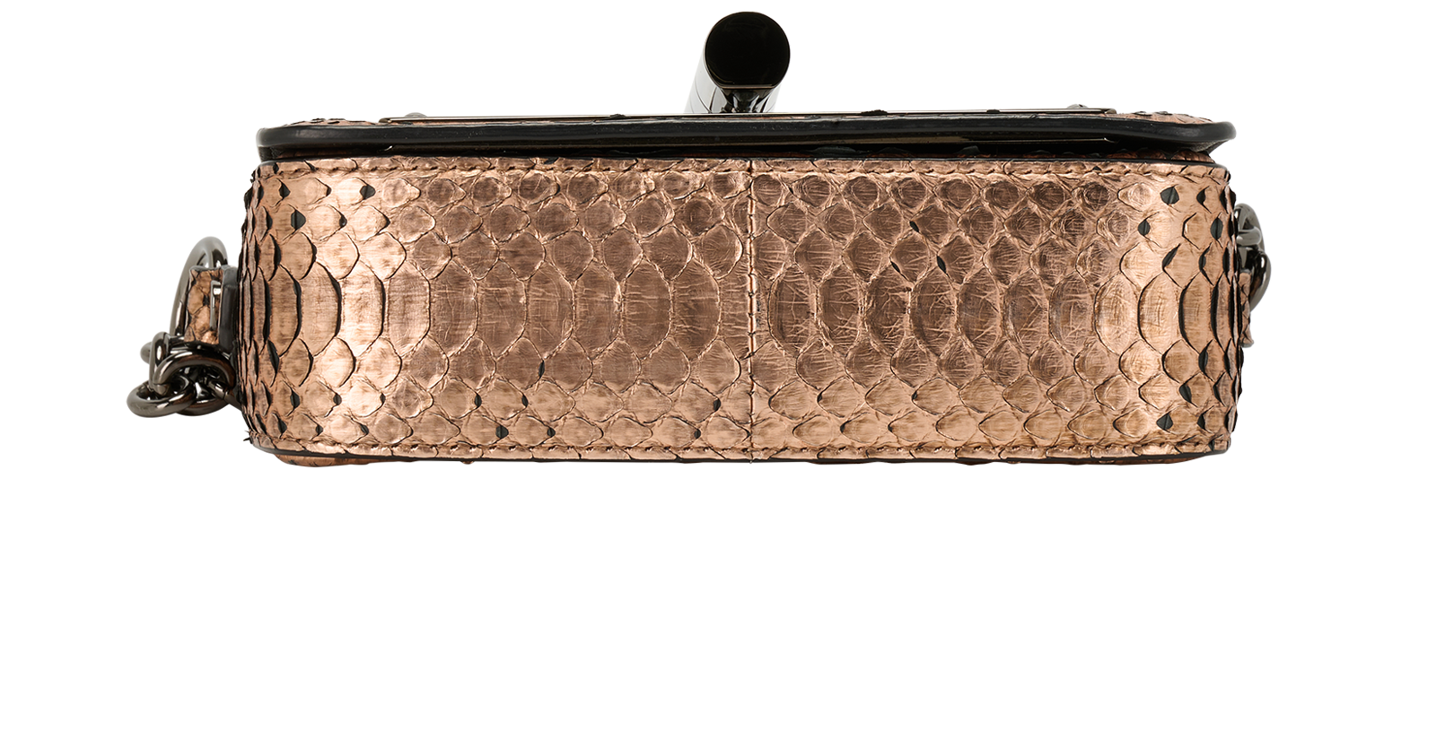 Small Natalia, &pound;395, Handbags, Bronze, Python, Top view